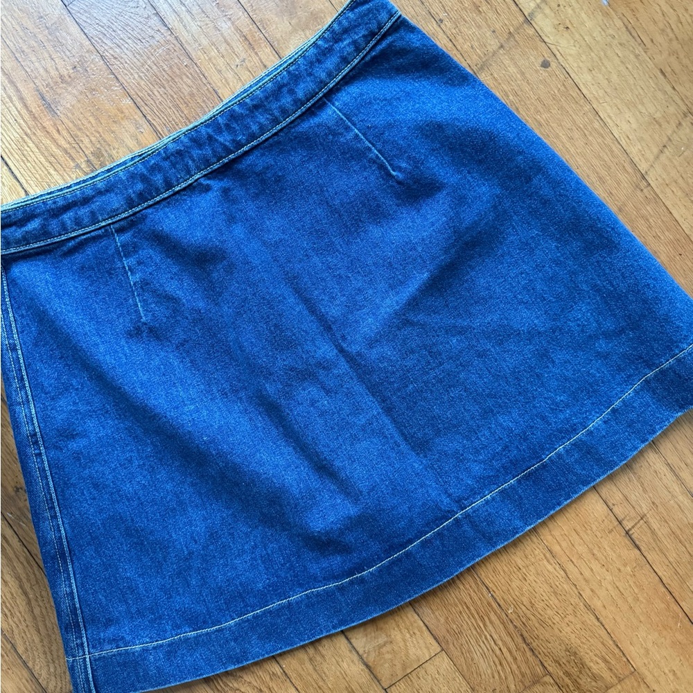 American Apparel Blue Denim Mini Skirt - Picture 5 of 5